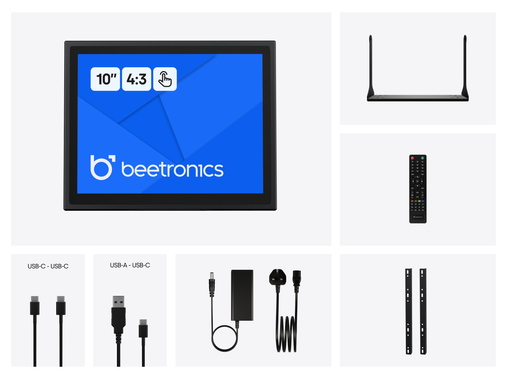 10 inch touchscreen metal (4:3)