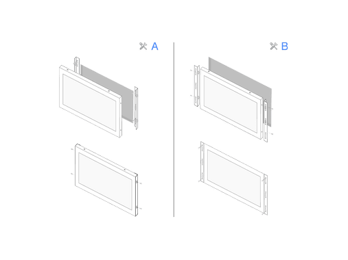 19 inch monitor metal