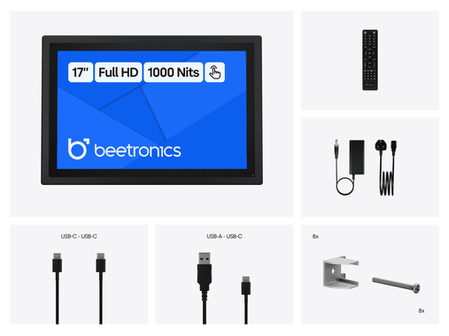 17 Inch Touchscreen Metal (High Brightness)