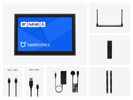 10 inch touchscreen metal